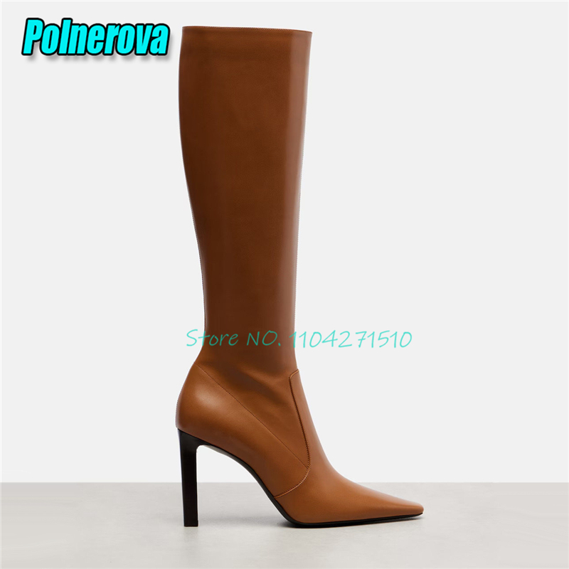 Street Fashion Runway - Bottes hautes à talon épais et
