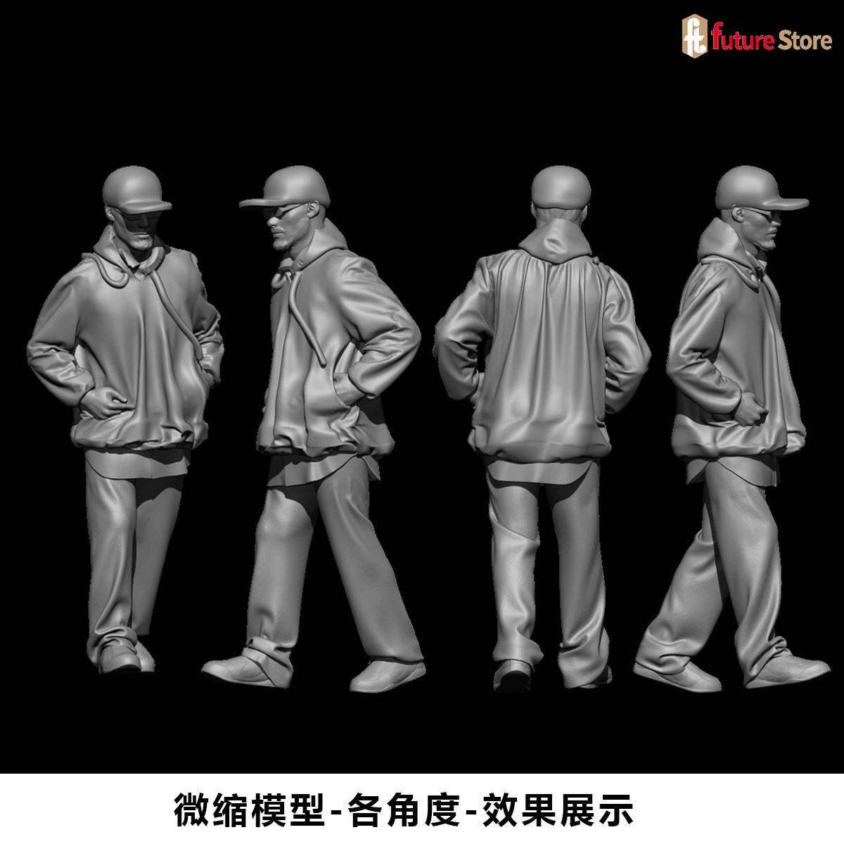 Street Fashion Photographers - Miniature imprimée en 3D 1/64 1/43
