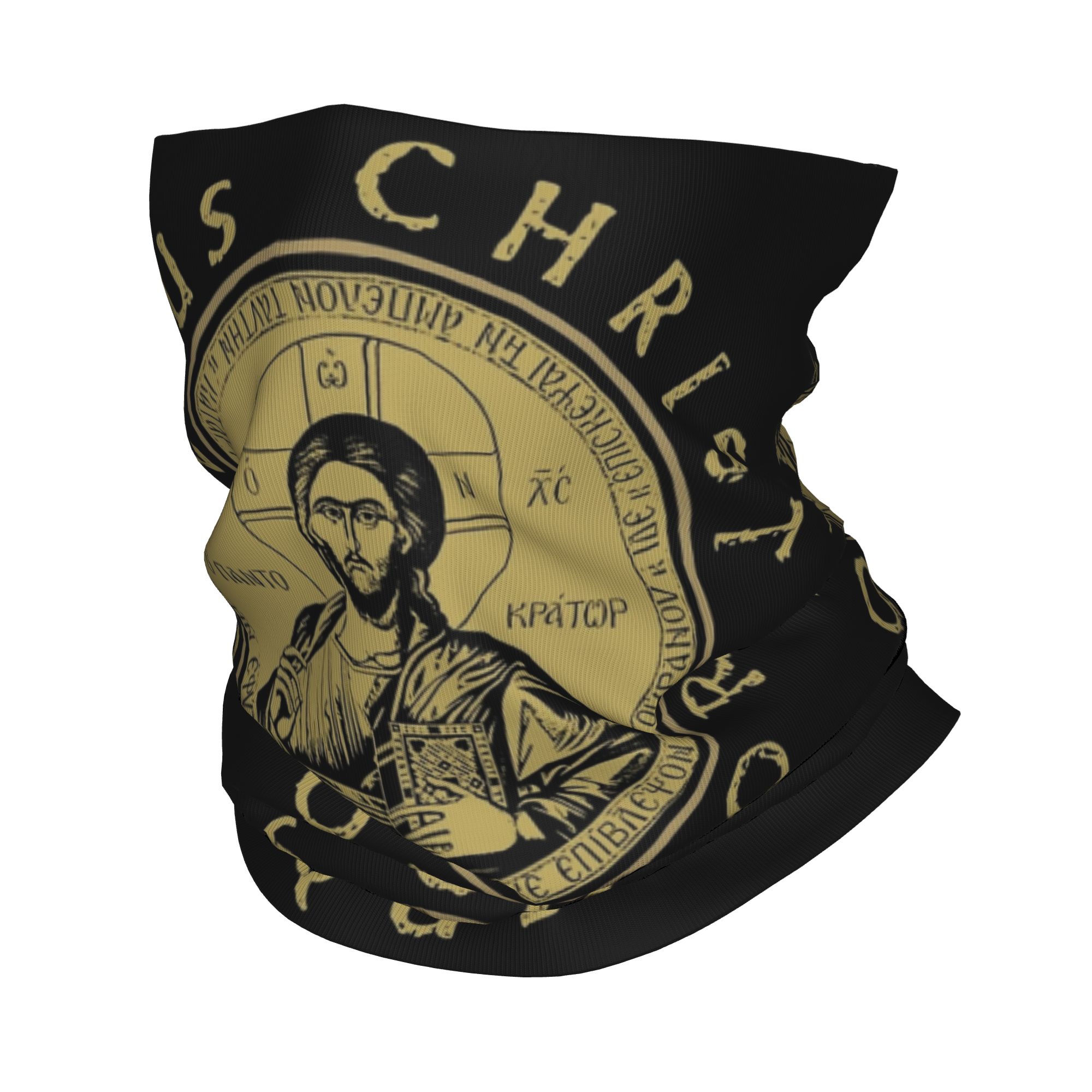 Balaclava Face Mask - Couvre-cou Bandana orthodoxe jésus-Christ, masque imprimé,