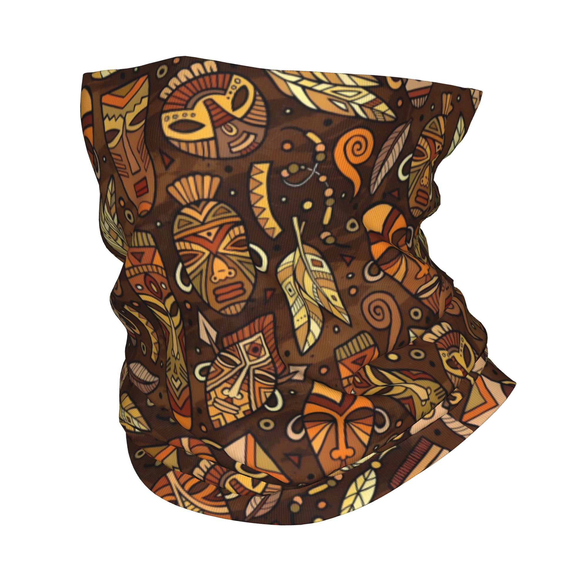 Balaclava Face Mask - Cache-cou Bandana à Motif Masque Tribal
