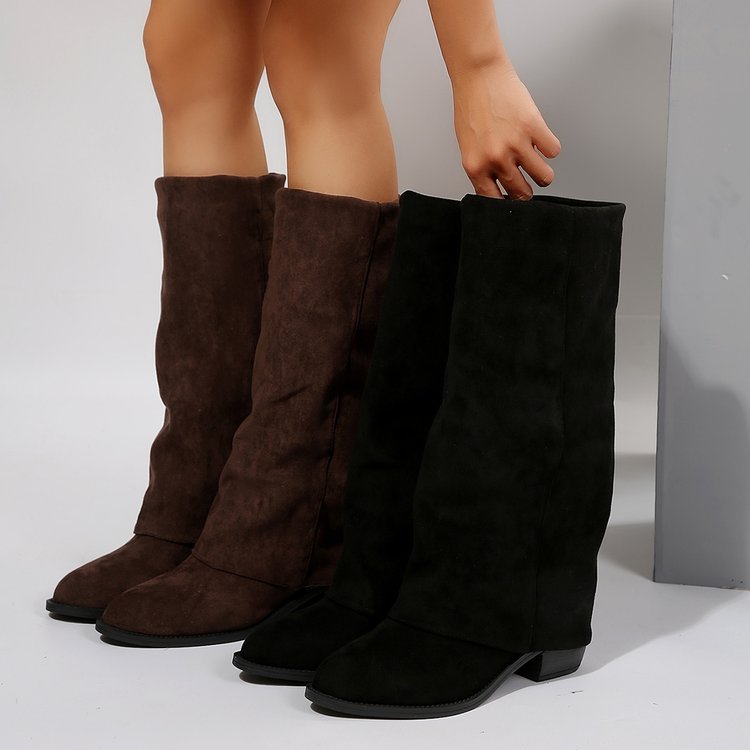 Street Fashion Winter 2025 - Femmes genou bottes hautes automne mode