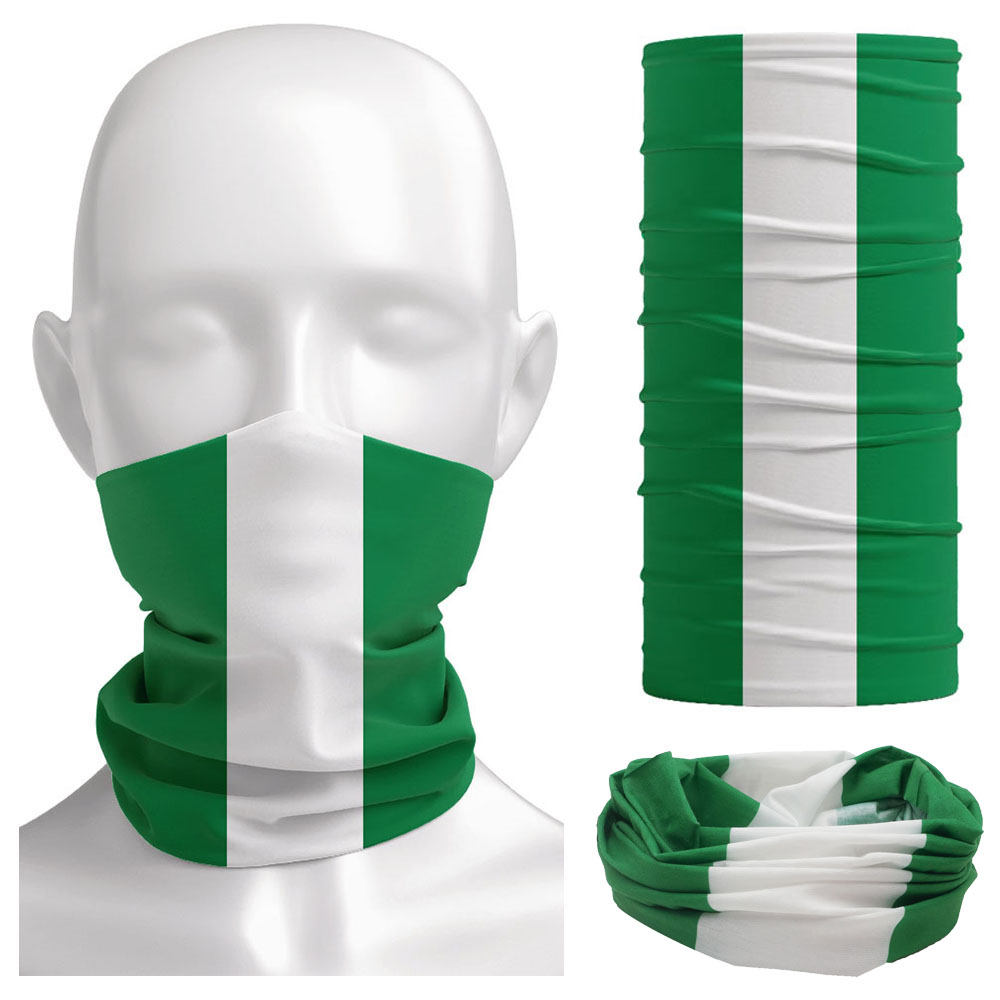 Balaclava Face Mask - Bandana drapeau du Nigeria pour femmes,