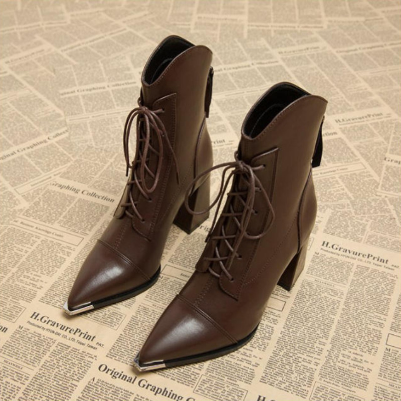 Street Fashion Winter 2025 - Bottines à bout pointu pour femmes,