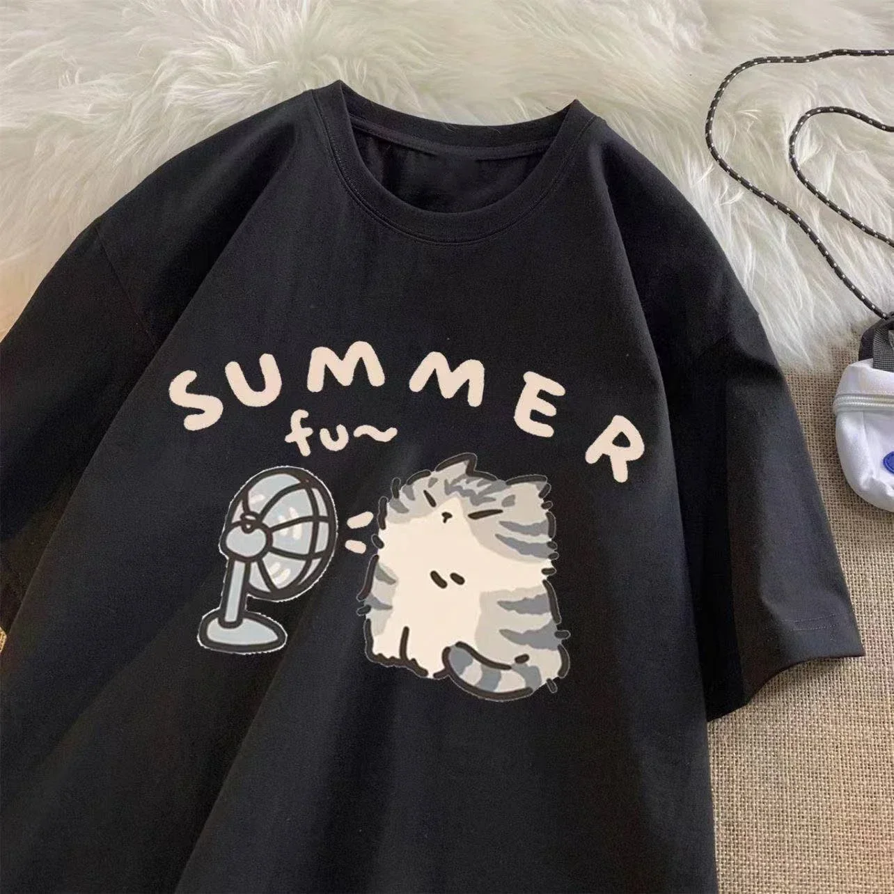 T-shirt coréen pour femmes, im - Street Fashion Couple avis et prix