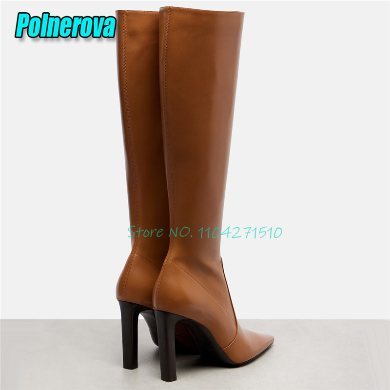 Bottes hautes à talon épais et - Street Fashion Runway avis et prix
