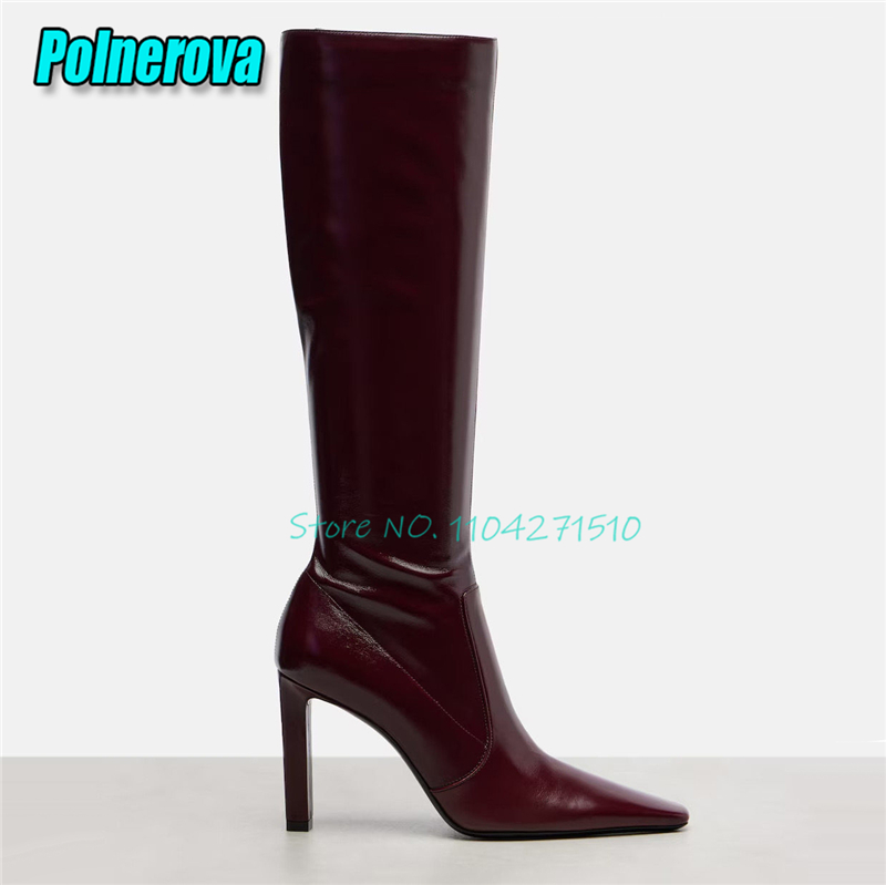Bottes hautes à talon épais et - Street Fashion Runway avis et prix
