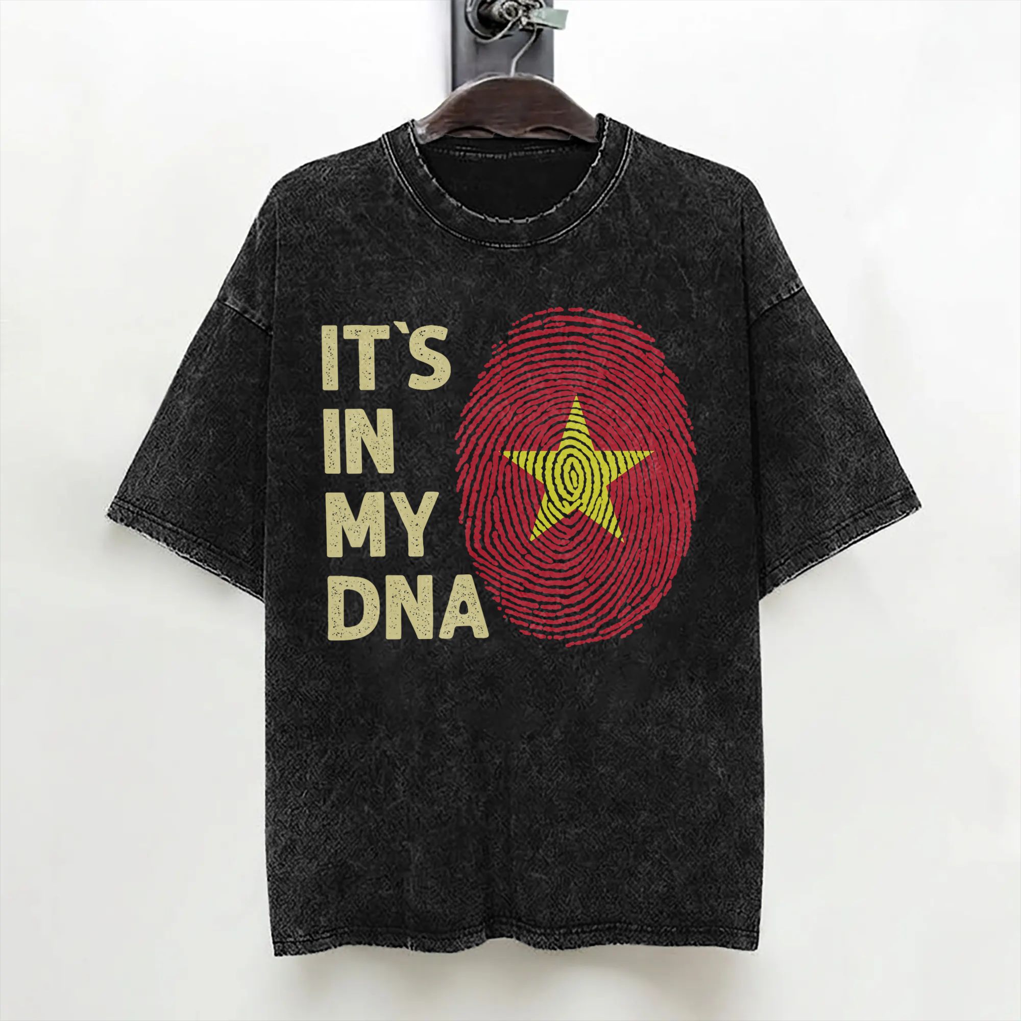 T-shirts en coton lavé avec dr - Street Fashion Vietnam avis et prix