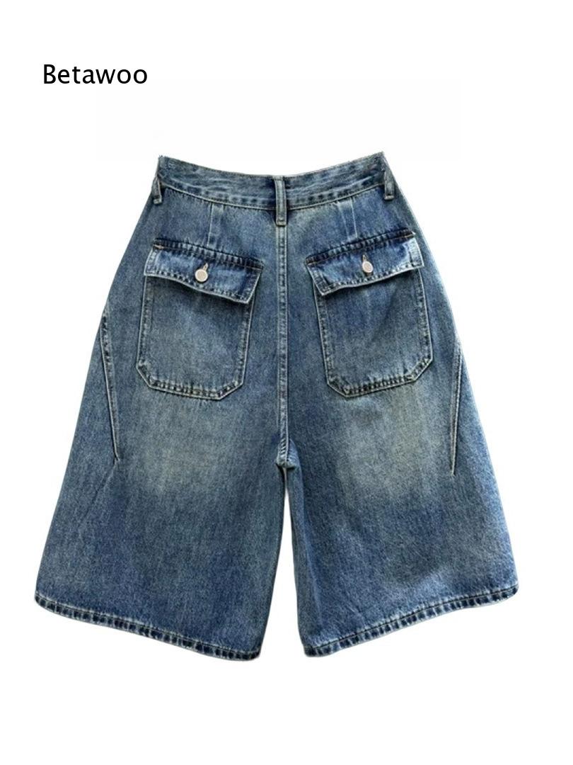 Shorts en jean déchirés bleu v - Distressed Jean Rip avis et prix