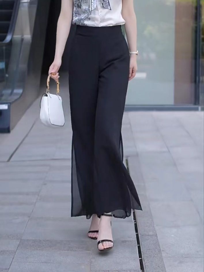 Pantalon de yoga noir uni à fe - Fashion Street Yoga avis et prix
