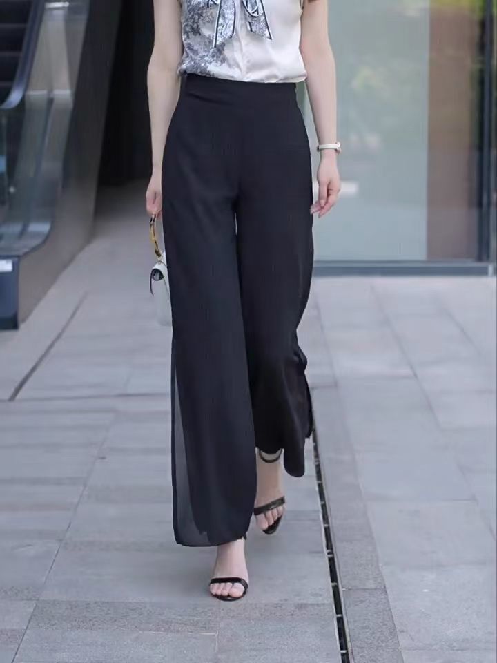 Pantalon de yoga noir uni à fe - Fashion Street Yoga avis et prix