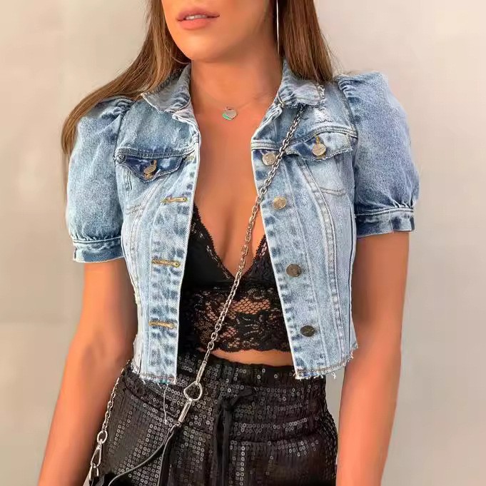Veste en jean pour femme, coup - Distressed Jean Rip avis et prix