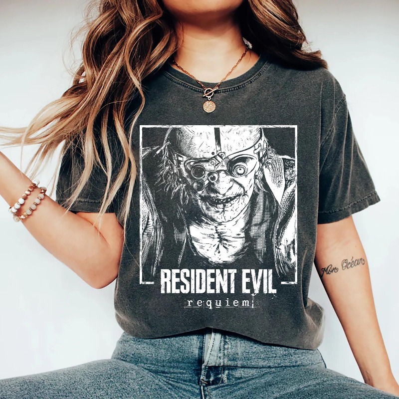 T-shirt rétro Resident Evil 9  - Street Fashion Couple avis et prix