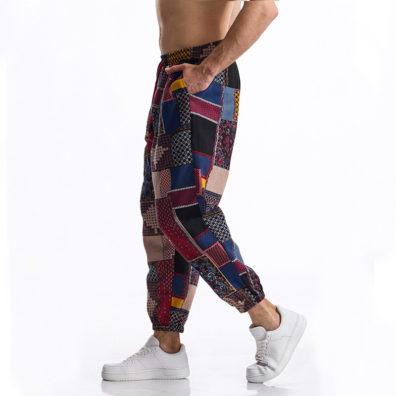 Pantalon en lin imprimé Tribal - Running Pant Jogger avis et prix