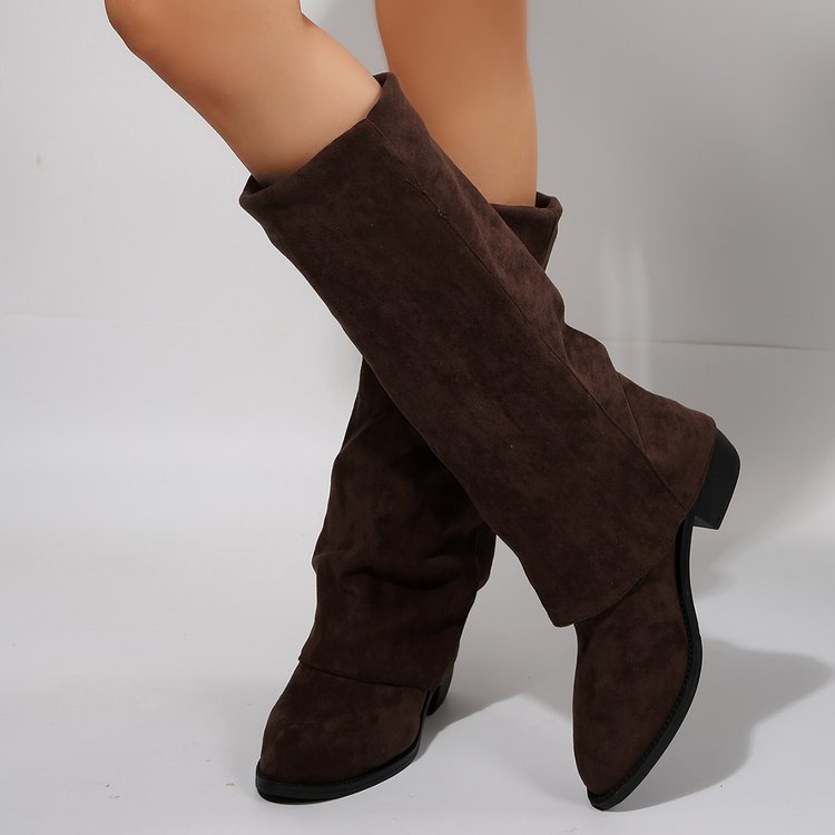 Femmes genou bottes hautes aut - Street Fashion Winter 2025 avis et prix