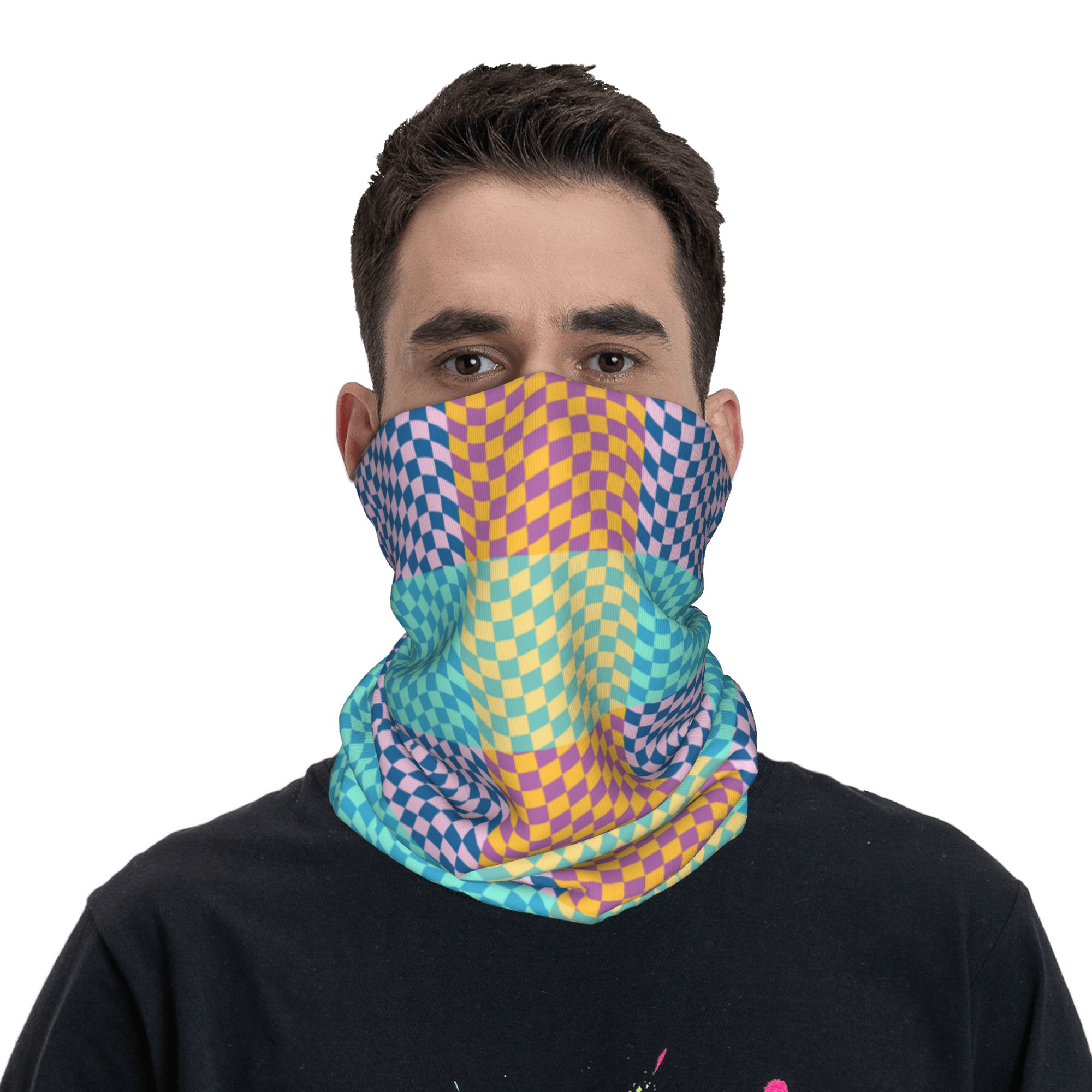 Cache-cou Bandana à carreaux c - Balaclava Face Mask avis et prix