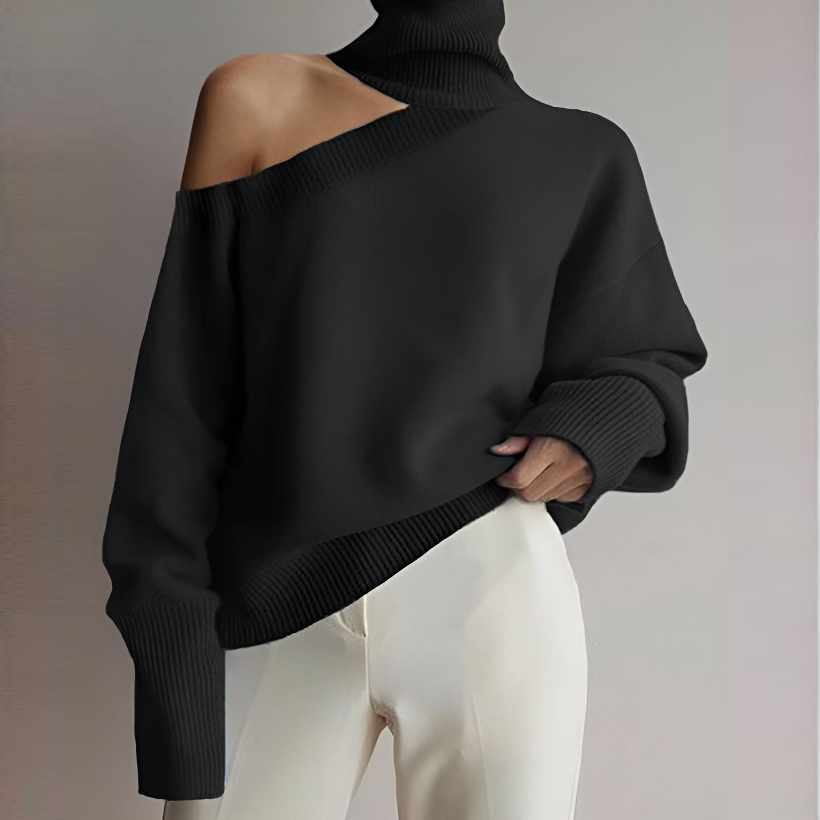 Pull à col roulé et manches si - Street Fashion Winter 2025 avis et prix