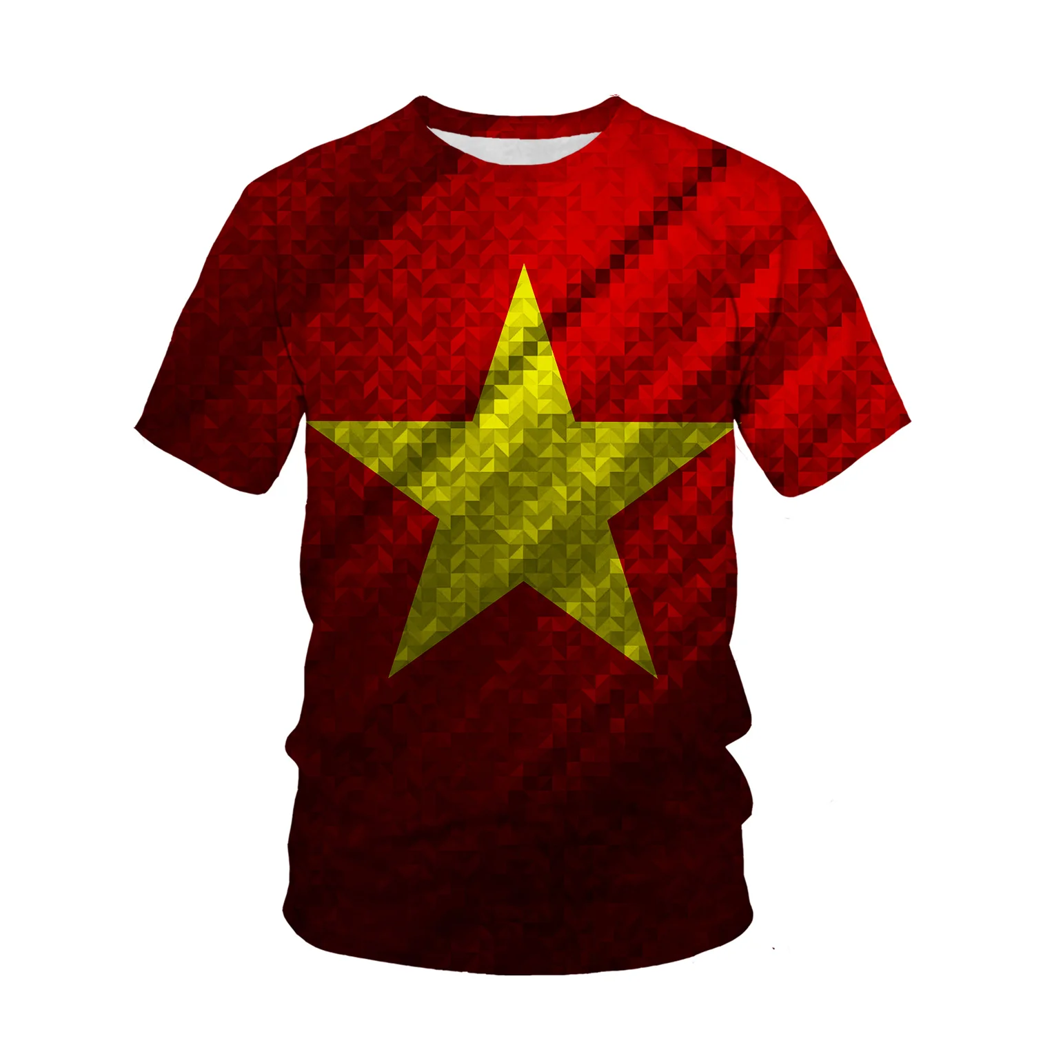 T-shirt imprimé 3D motif drape - Street Fashion Vietnam avis et prix