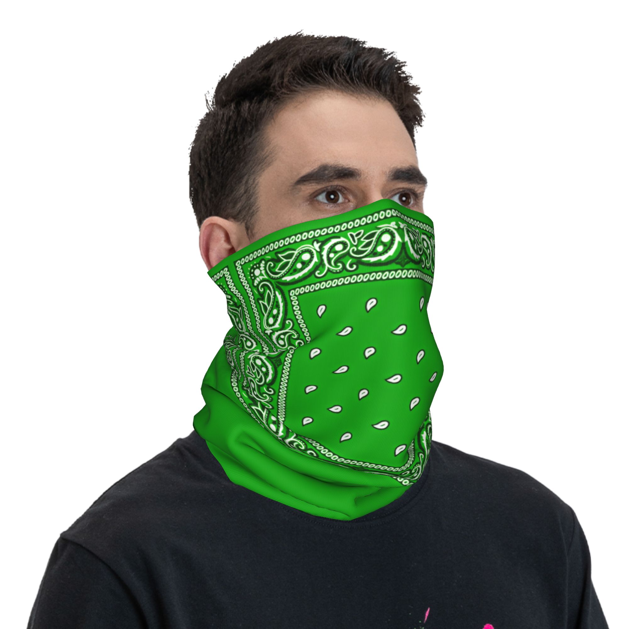 Bandana vert, masque de cyclis - Balaclava Face Mask avis et prix